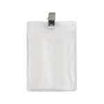 3" x 4" Blank Vertical Vinyl Pouch with Bulldog Clip
