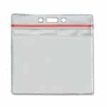 4" x 3" Printed Horizontal Vinyl Pouch with Zipper - 1