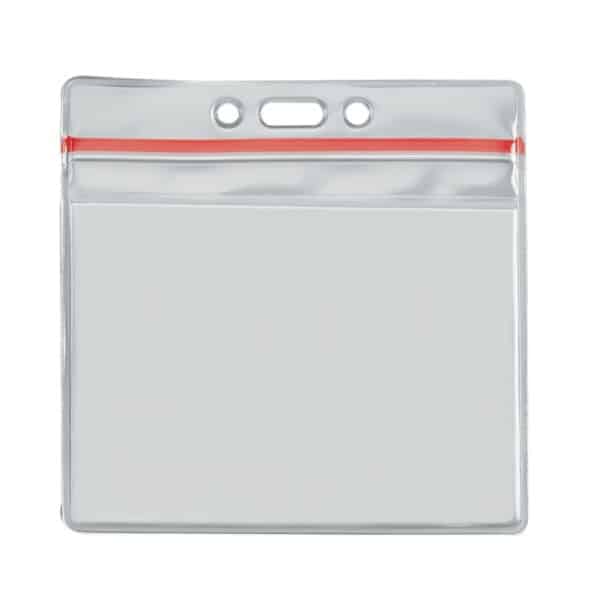 4" x 3" Printed Horizontal Vinyl Pouch with Zipper - 1