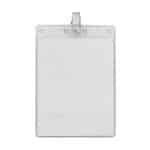 4" x 6" Blank Large Vertical Vinyl Pouch with Bulldog Clip - 2