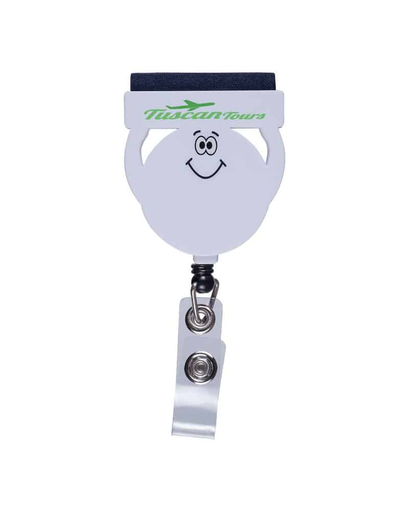 Badge Reel Holder with Screen Cleaner