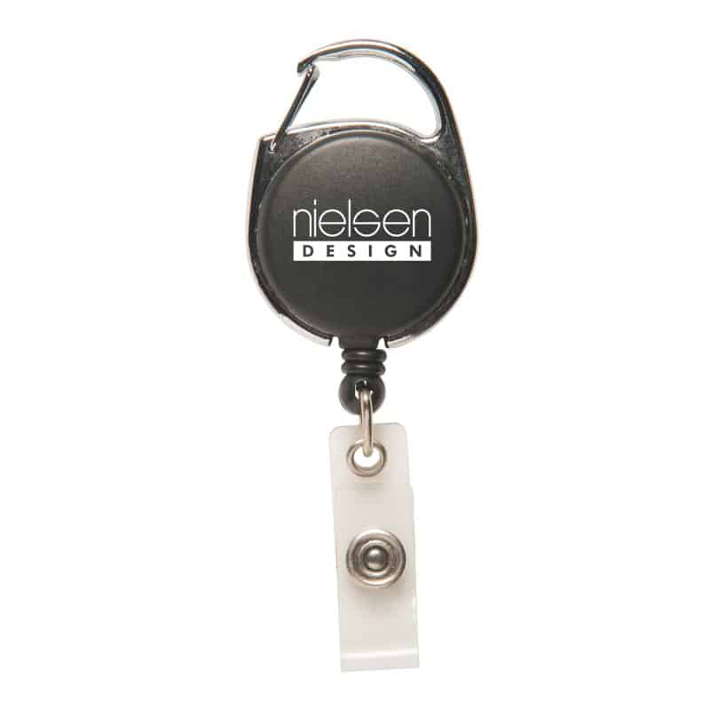 Badge Reel with Carabiner - 3