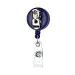 "Bellefontaine VL" Retractable Badge Reel & Badge Holder w/Rotating Alligator Clip (Spot Color) - 5