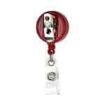 "Bellefontaine VL" Retractable Badge Reel & Badge Holder w/Rotating Alligator Clip (Spot Color) - 9