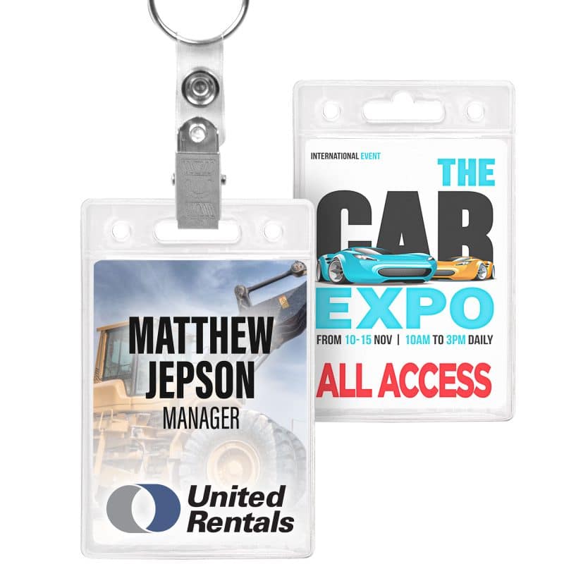 Blank Clear ID/Badge Holder (3.25"x5")