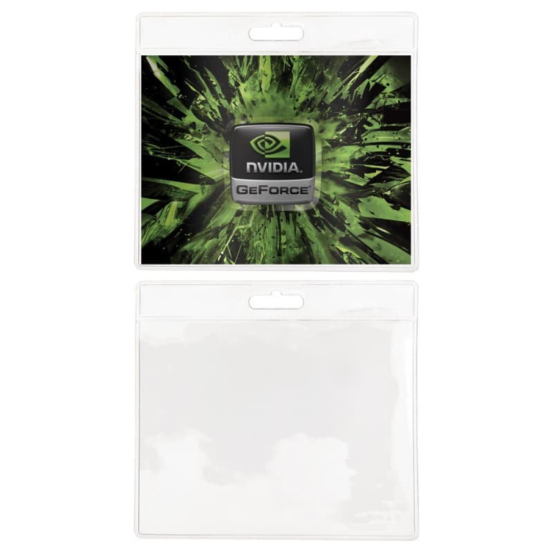 Blank Clear ID/Badge Holder (4 1/4" x 3 7/8")