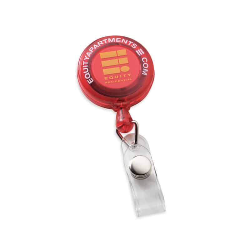 Economy Round Retractable Badge Holder - 5