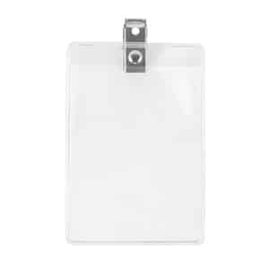 "HILLIARD H" Clear Badge Holder Fits 2-1/2" X 3 3/4" Insert - 1
