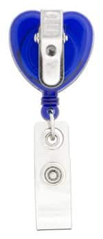 Heart-Shaped Retractable Badge Holder - 2