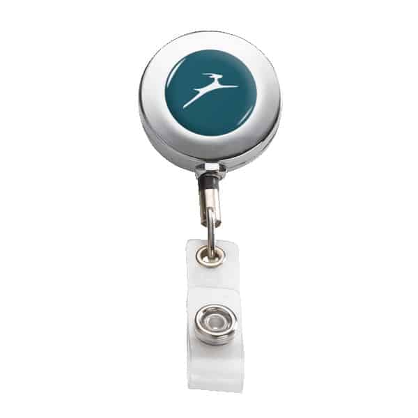 IMPORT Metal Retractable Badge Reel with Belt Clip