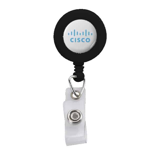 IMPORT Plastic Retractable Badge Reel with Belt Clip - 2