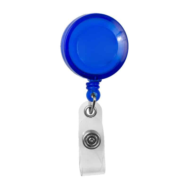 "Lorain VL" Round Retractable Badge Reel & Badge Holder w/Metal Slip Clip Backing (Full Color) - 3