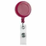 "Lorain VL" Round Retractable Badge Reel & Badge Holder w/Metal Slip Clip Backing (Full Color) - 7