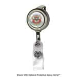 "Marion Matte" Solid Metal Retractable Badge Reel & Badge Holder - 3