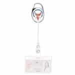 "Oberlin Pl" Full-Color Retractable Carabiner Style Badge Reel & Badge Holder - 1