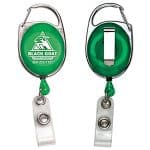 "Oberlin" Retractable Carabiner Style Badge Reel & Badge Holder - 3