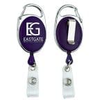"Oberlin" Retractable Carabiner Style Badge Reel & Badge Holder - 9