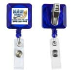 "Olmsted VL" Retractable Badge Reel & Badge Holder w/Metal Rotating Alligator Clip (Spot Color) - 2