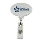 Oval Badge Reel Secure-A-Badge™ - 4