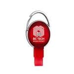 Pvc Free Recycled Plastic Carabiner Badge Reel W/Metal Clip - 2