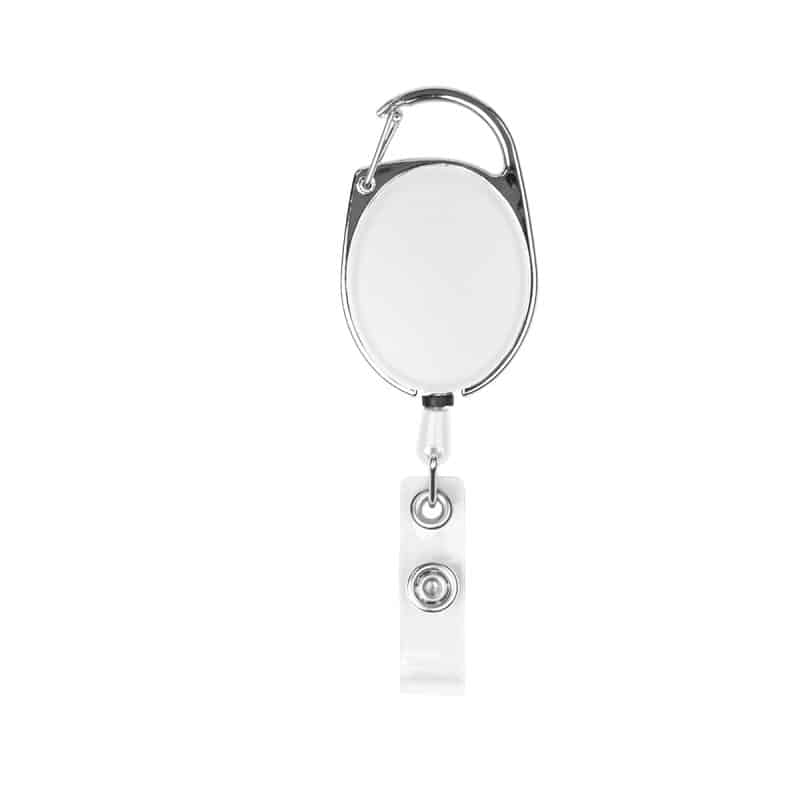 Retractable Badge Holder With Carabiner - 4