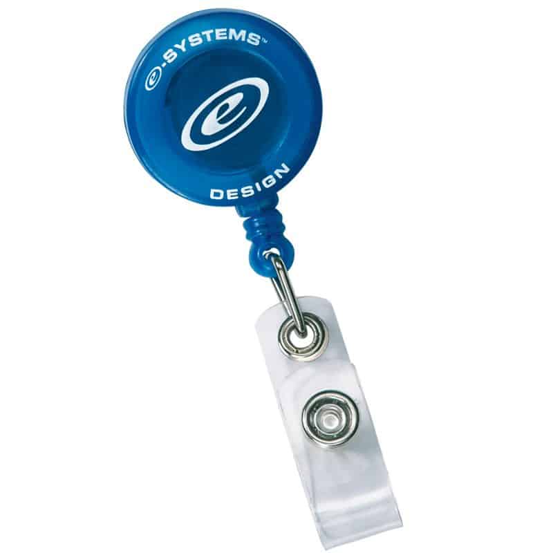 Round Badge Reel w/Alligator Clip - 4