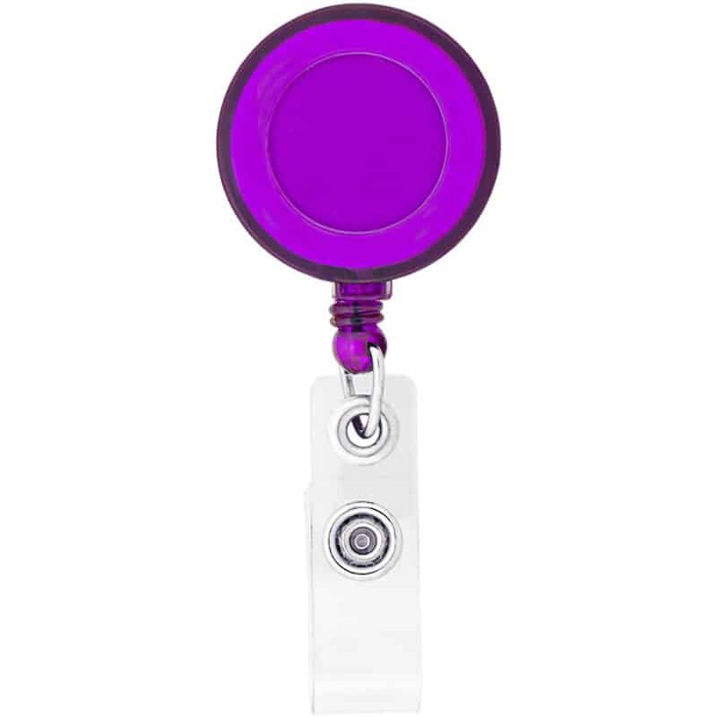 Round Retractable Badge Holder - 9