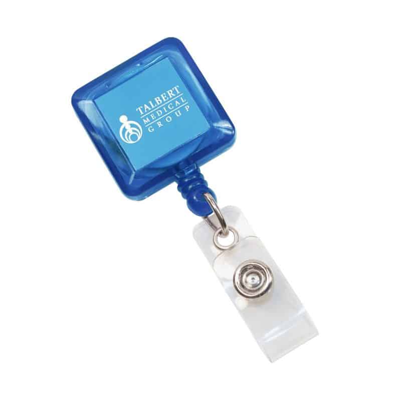 Square Retractable Badge Holder - 3