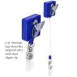 Square-Shaped Retractable Badge Holder - 2