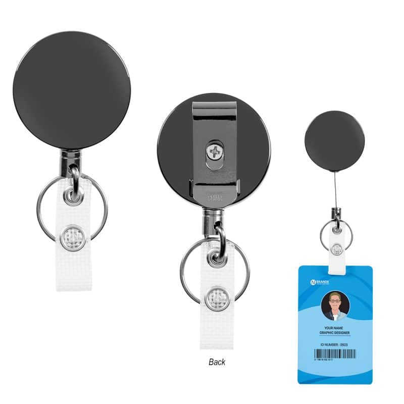 Steel Retractable Badge Holder - 1