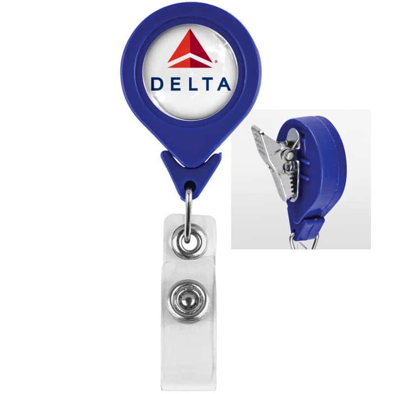Tear Drop Retractable Badge Holder - 8