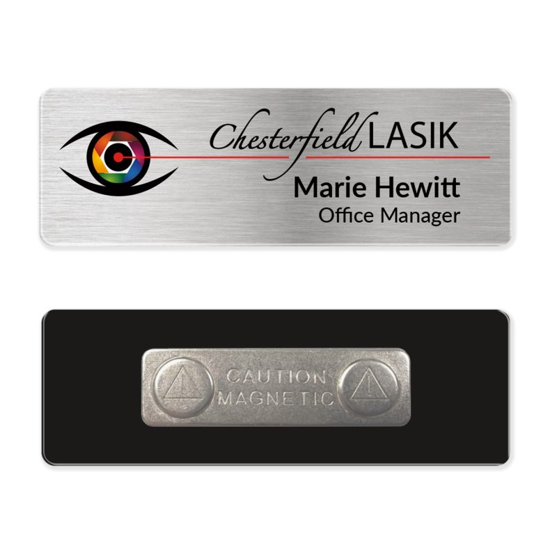 1 x 3 Name Badge - Magnet Back - 5