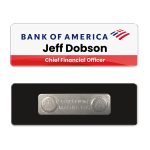 1 x 3 Name Badge - Magnet Back - 6