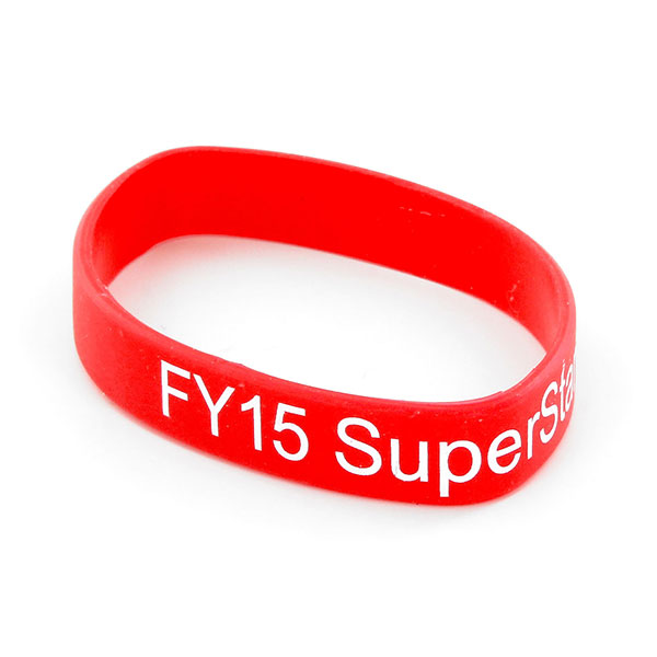 1/2" Silicone Wristbands/Printed 1 color