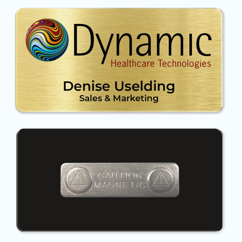 1.5 x 3 Name Badge - Magnet Back - 3