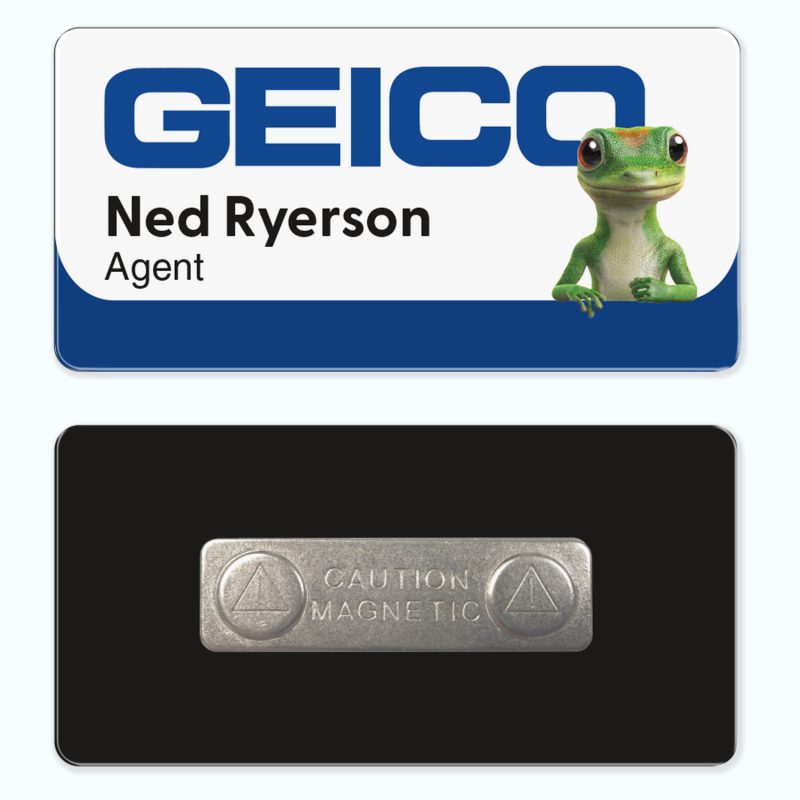 1.5 x 3 Name Badge - Magnet Back - 5