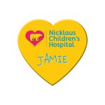 1.75" x 1.625" Heart Name Badge