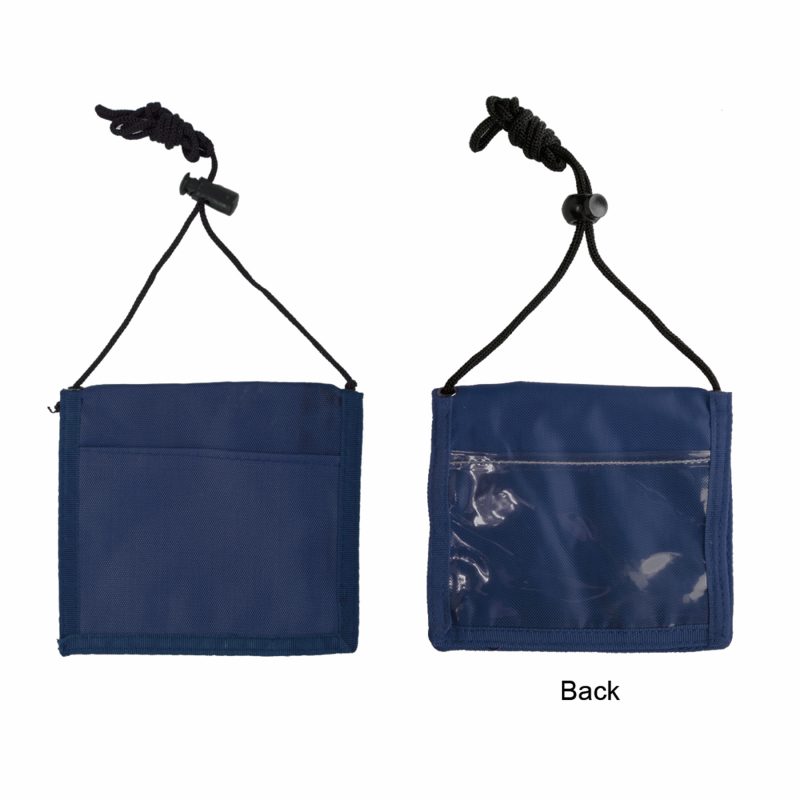 210D Nylon Bi-Fold Neck Wallet - 3