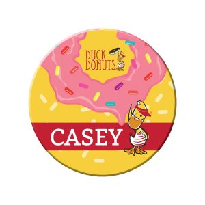 3" Round Name Badge