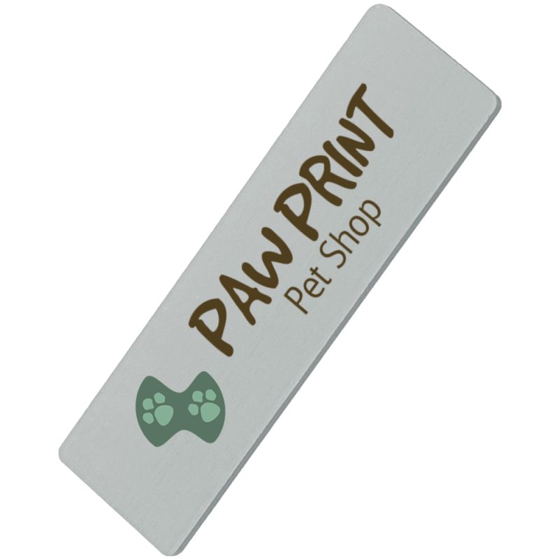 3" x 1" Digitally Printed Name Badge - 2