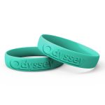 3/4" Wide Silicone Wristband - 2
