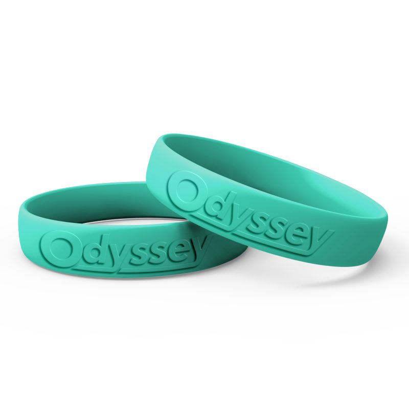 3/4" Wide Silicone Wristband - 2