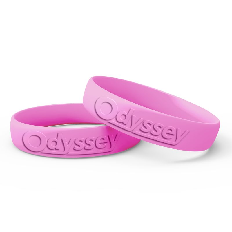 3/4" Wide Silicone Wristband - 6
