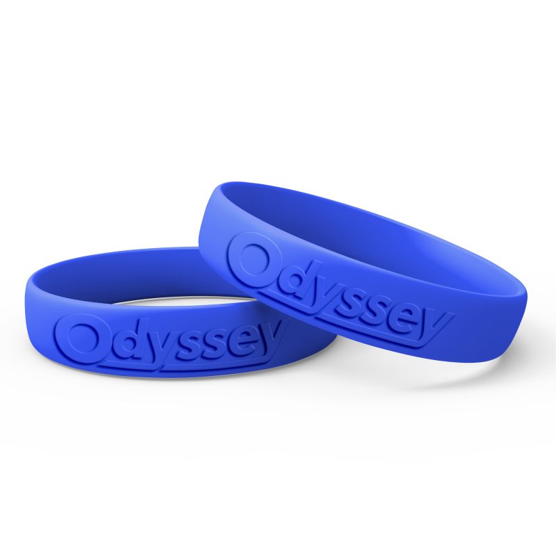 3/4" Wide Silicone Wristband - 9