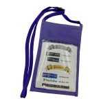 4.5 x 5.5 Clear Window Pocket w/ Back Zipper Pouch Neck Wallet