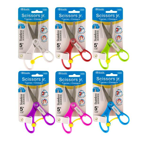 5 Blunt Tip School Scissors - Name Tag Included (Case of 144)