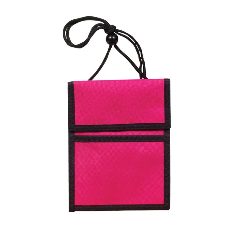 600 Denier Polyester Multi Pocket Neck Wallet Trade Show Badge Holder - 7