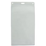 6X4" inch Large Credential Printed Badge Holder - Clear Vinyl