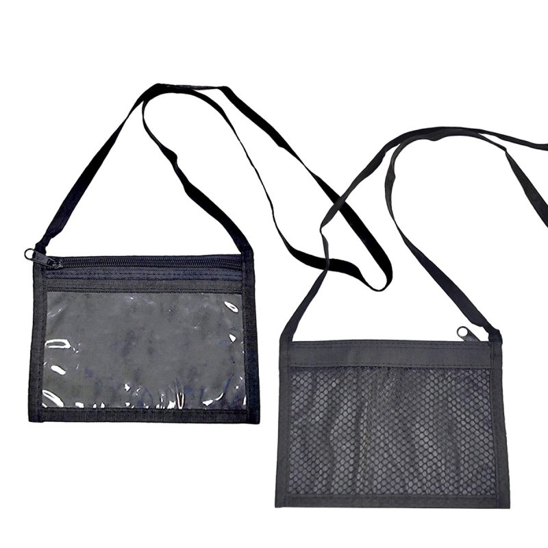 7"x 5.1" Neck wallet with Clear window and Zipper Pocket - 1