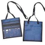 7"x5.6" Polyester Neck Wallet with Heat Transfer Print Logo - 1